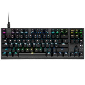 커세어 K60 RGB PRO TKL OPX 광적축 텐키리스 게이밍 기계식 유선 텐키리스 키보드