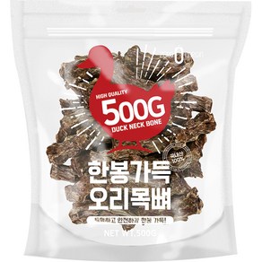 제로랩스 강아지 한봉가득 오리목뼈, 500g, 1개