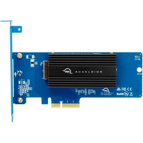 OWC NVMe M.2 TO PCIe 4.0 X16 부팅지원 X4 확장슬롯 어댑터카드 OWC Accelsio 1M2, 1개