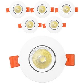 시그마LED COB 다운라이트 5W 각도조절 DC타입 안정기 일체형 매입등