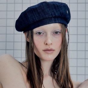 포에지담 DENIM BERET IN RAW INDIGO