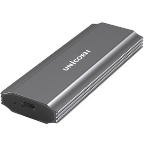 유니콘 NVMe SATA M.2 SSD 듀얼 외장 하드케이스 SM-700D + USB C타입 / A타입 케이블 세트, 1개