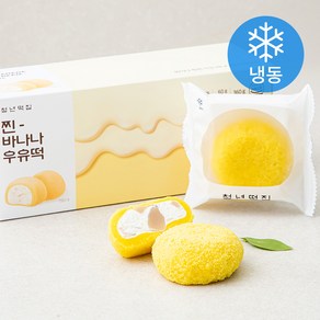 청년떡집 찐 바나나 우유떡 (냉동), 60g, 6개입