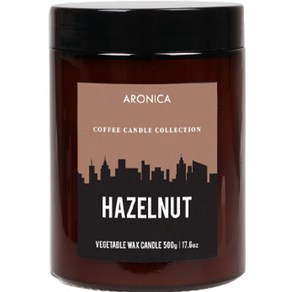 아로니카 커피 캔들, 헤이즐넛, 500g, 1개