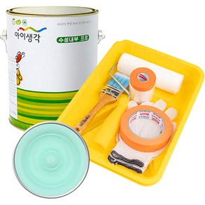 삼화페인트 아이생각 친환경 수성내부 프로 4L 페인트 도구세트, 메이플, 4000ml, 1개