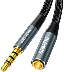 삼지 TRRS 4극 AUX 오디오 연장 케이블 3.5mm, 1개, 0.5m