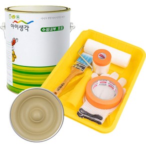 삼화페인트 아이생각 친환경 수성내부 프로 4L 도구세트, 탱글우드, 4000ml, 1개