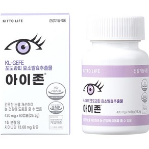 아이존 포도과피 효소 지아잔틴 루테인 25.2g, 1개, 60정