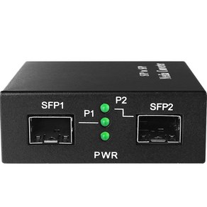 넥스트유 SFP to SFP 멀티 싱글 광컨버터, 블랙, 1개