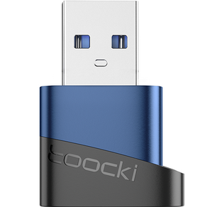 Toocki 투키 퓨쳐모던 C타입 to USB-A 3.0 OTG 젠더 블루