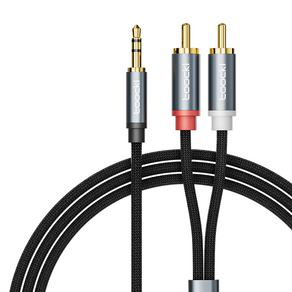 Toocki 투키 스테레오 3.5mm AUX to 2RCA 오디오 케이블 2m