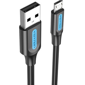 벤션 마이크로 5핀 USB 고속충전케이블, 3m, 블랙, 1개