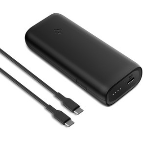 슈피겐 대용량 미니 보조배터리 10000mAh c타입, 블랙, PA2100