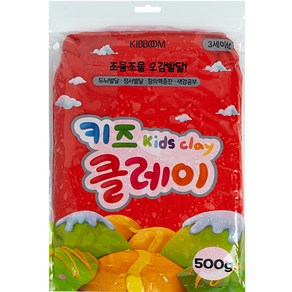 키즈 클레이, 빨강, 500g, 1개