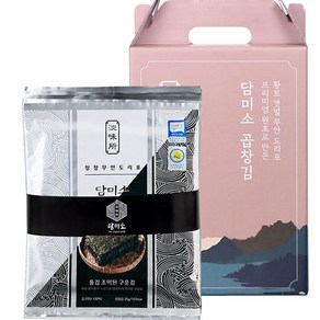 담미소 돌김 반반맛 구운김 1속 랜덤발송 선물세트, 325g, 1개