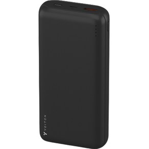 요이치 몬스터 M2 QC3.0 USB PD 듀얼 고속 대용량 보조배터리 20 000mAh, YB-M20000, 블랙