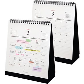 아이씨엘디자인 Desk Calenda 2024 M, 2개, 블랙