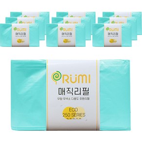 오루미 매직리필 에코 250 시리즈 기저귀쓰레기봉투, 10개, 1610ml