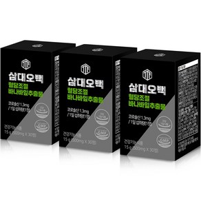삼대오백 혈당조절 바나바잎추출물 정제 영양제 15g, 30정, 3개