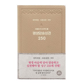 개역개정 평생 암송 성경 250 (쉬운성경 / NIV) 모카베이지