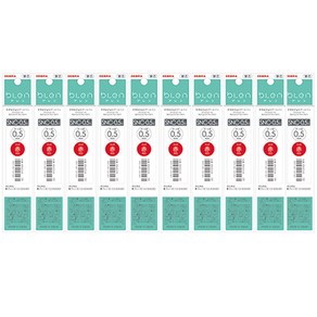 블렌 3C/ 2+S 전용 리필심 SNC-0.5 0.5mm, 레드, 10개