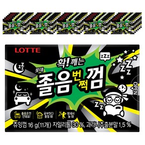 롯데웰푸드 졸음번쩍껌, 16g, 72개