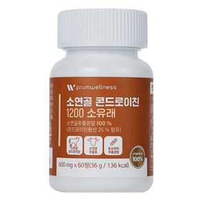 푸름웰니스 소연골 콘드로이친 1200 소유래 36g, 60정, 1개