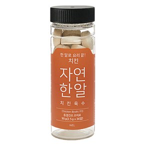 자연한알 치킨 코인육수, 90g, 1개