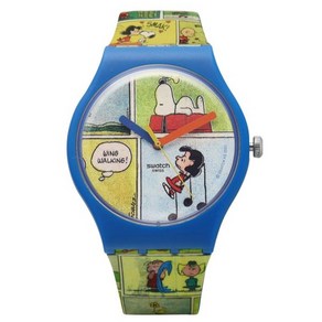 스와치 SWATCH X PEANUTS 스누피 우레탄시계 SO29Z108