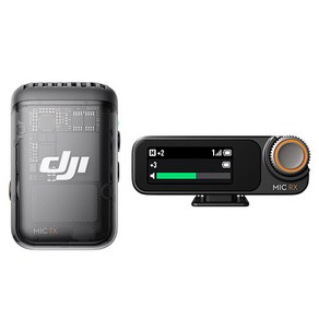 DJI 무선 Mic 2 마이크 송신기 1 TX + 수신기 1 RX 세트