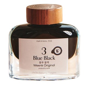 윙크 만년필 병잉크 50ml, No 3 블루블랙, 1개