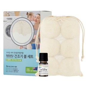 나무 건조기 양모볼 6p + 코튼블라썸 퍼퓸 30ml 세트, 화이트(양모볼), 1세트