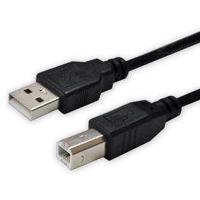 디옵텍 USB 2.0 A M B M 프린터 케이블 블랙 JUSTLINK U2AB20, 1개, 2m