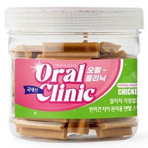 오랄클리닉 강아지 치아관리 덴탈껌, 치킨, 300g, 1개