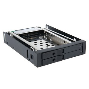 컴스 SATA2 지원 2.5 HDD 2베이 하드랙, TB722, 1개