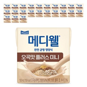 메디웰 오곡맛 플러스 미니 영양식 24p, 3.6L, 1세트