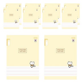 펜피아 1000 초등 제본노트 12줄영어, D옐로우, 10개