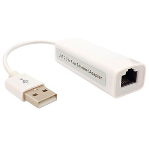 노뉴 USB 2.0 랜젠더 랜카드, 화이트, 1개