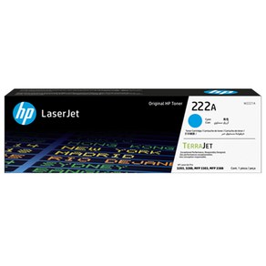 HP 정품 No.222A 표준용량 토너 W2221A, 1개, 파랑