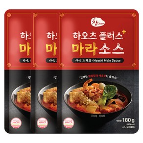 우리식품 하오츠 플러스 마라소스, 180g, 3개