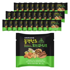 넛츠팜 블랙넛츠 피스타치오, 25g, 30개