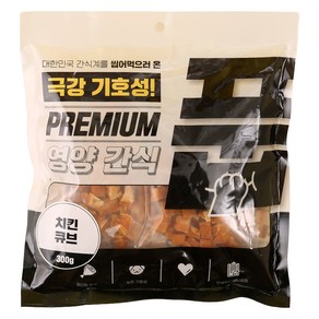 풉 강아지 치킨 큐브, 3개, 300g, 치킨맛