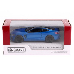 킨스마트 BMW M8 컴페티션 쿠페 KT5425 자동차 작동완구, 블루, 1개