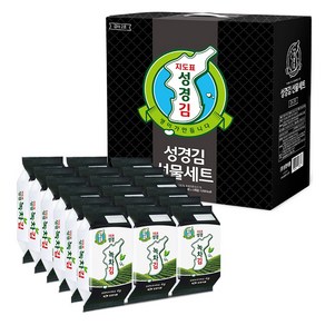 지도표성경 녹차식탁김 감사2호 4g x 18p 선물세트, 1세트