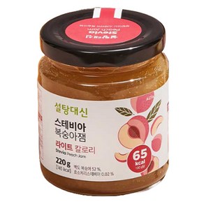 설탕대신 스테비아 복숭아잼, 220g, 1개