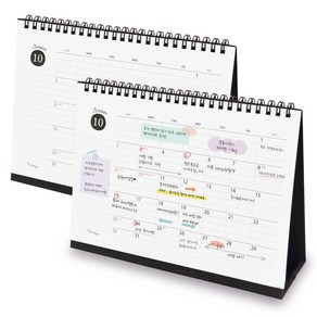 아이씨엘 Schedule Desk Calenda 라지 2025, 혼합색상, 2개