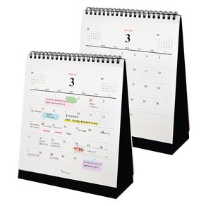 아이씨엘 2025 Desk Calenda M, 블랙, 2개