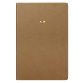 페이퍼리안 2025년 애티튜드 B6 PU 위클리 플래너, 프렌치 베이지, 1개