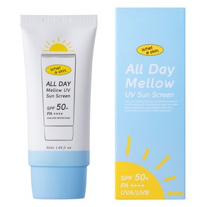 와더스킨 올데이 멜로우 UV 선 크림 SPF50+ PA++++, 1개, 50ml