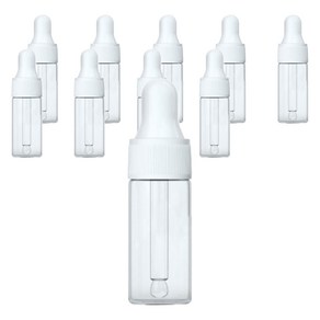 지앤와이 유리 투명 스포이드 공병 10ml, 10개, 화이트